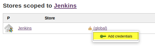 Jenkins stores scopes