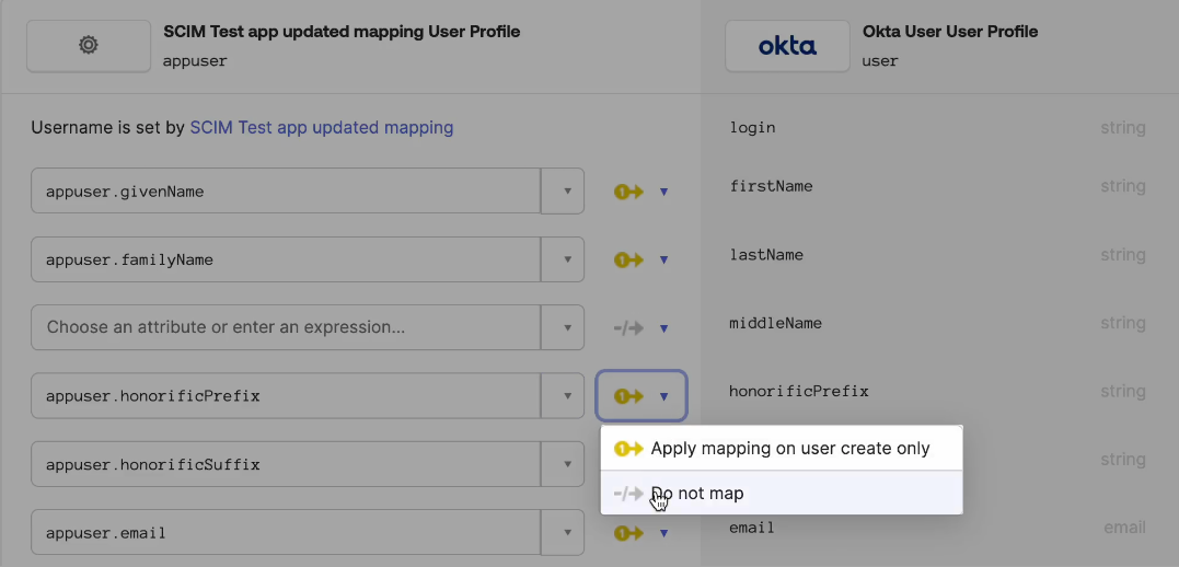 Displays the map attribute dialog.